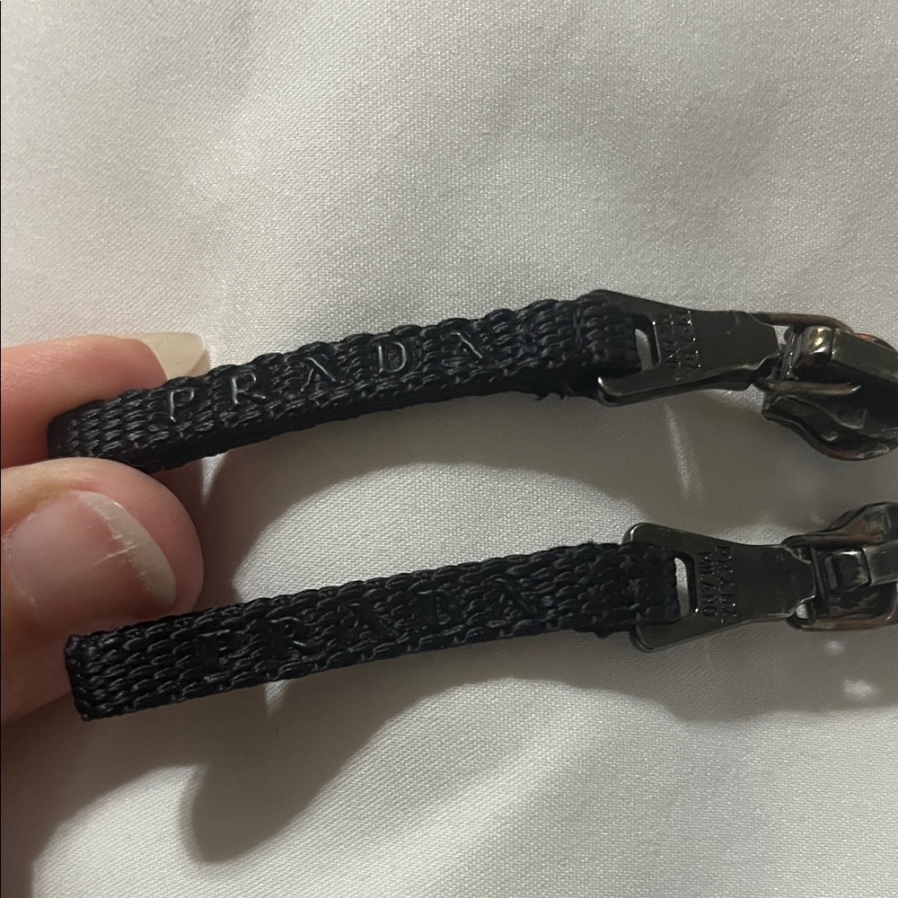 Prada Black Zipper Pulls